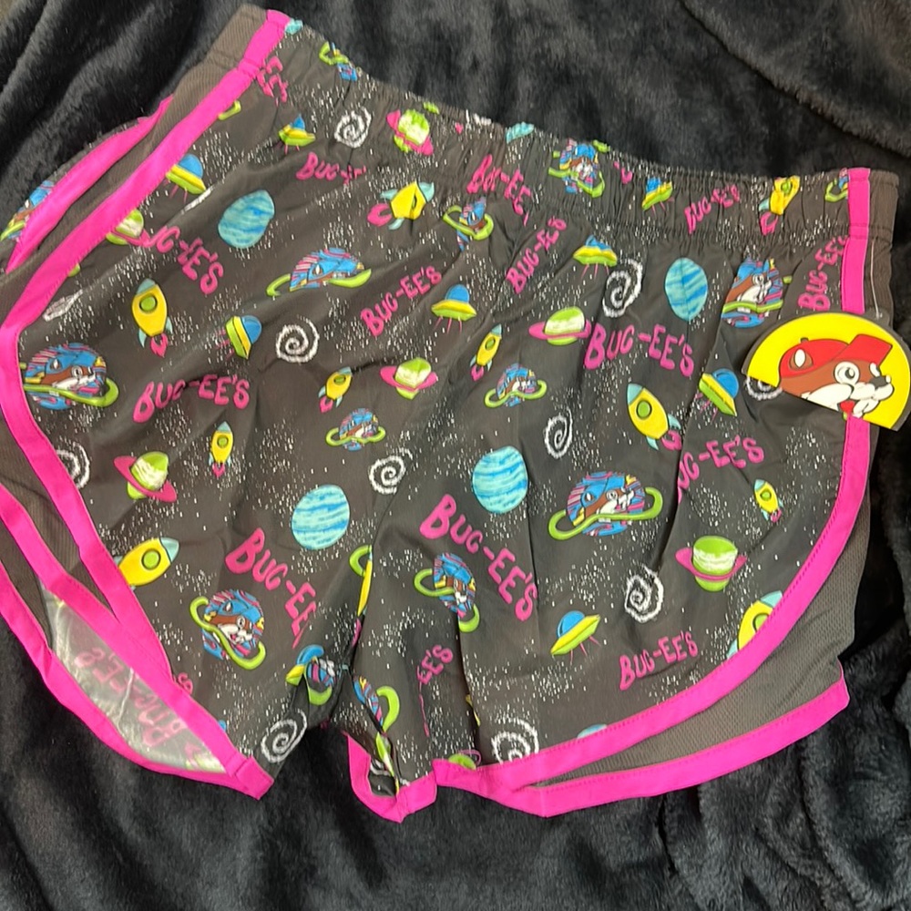 Buccees large space shorts NEW